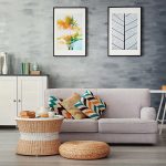Modern living room with sofa and furniture